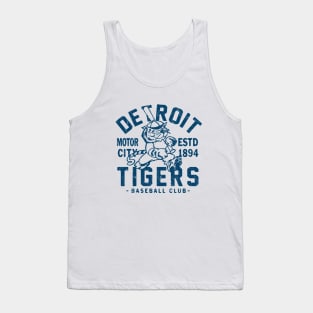 Detroit Tigers Retro 1 by Buck Tee Originals Tank Top